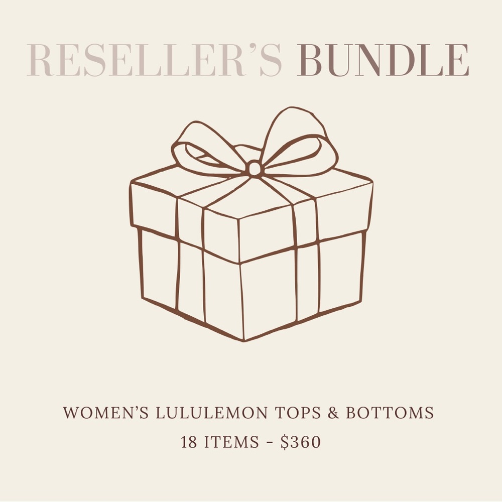 women’s lululemon tops & bottoms leggings pants reseller lot bundle - 18 items